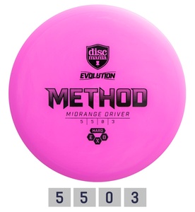 Diskgolfo diskas Midrange Driver HARD EXO METHOD Evolution Pink